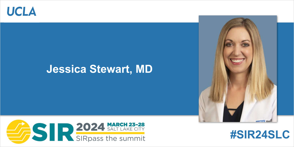 .@JessieStewartMD of @RadiologyUcla has been awarded the JVIR 2023 Editor's Certificate for Distinguished Laboratory Investigation for 'Use of n-Butyl-2-Cyanoacrylate for Fallopian Tube Embolization via Selective Catheterization' at #SIR24SLC. Congrats, Dr. Stewart!