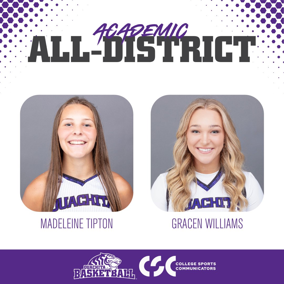 Congrats to Madeleine and Gracen for earning Academic All-District honors! bit.ly/3vD4rtn | #BringYourRoar 🐅