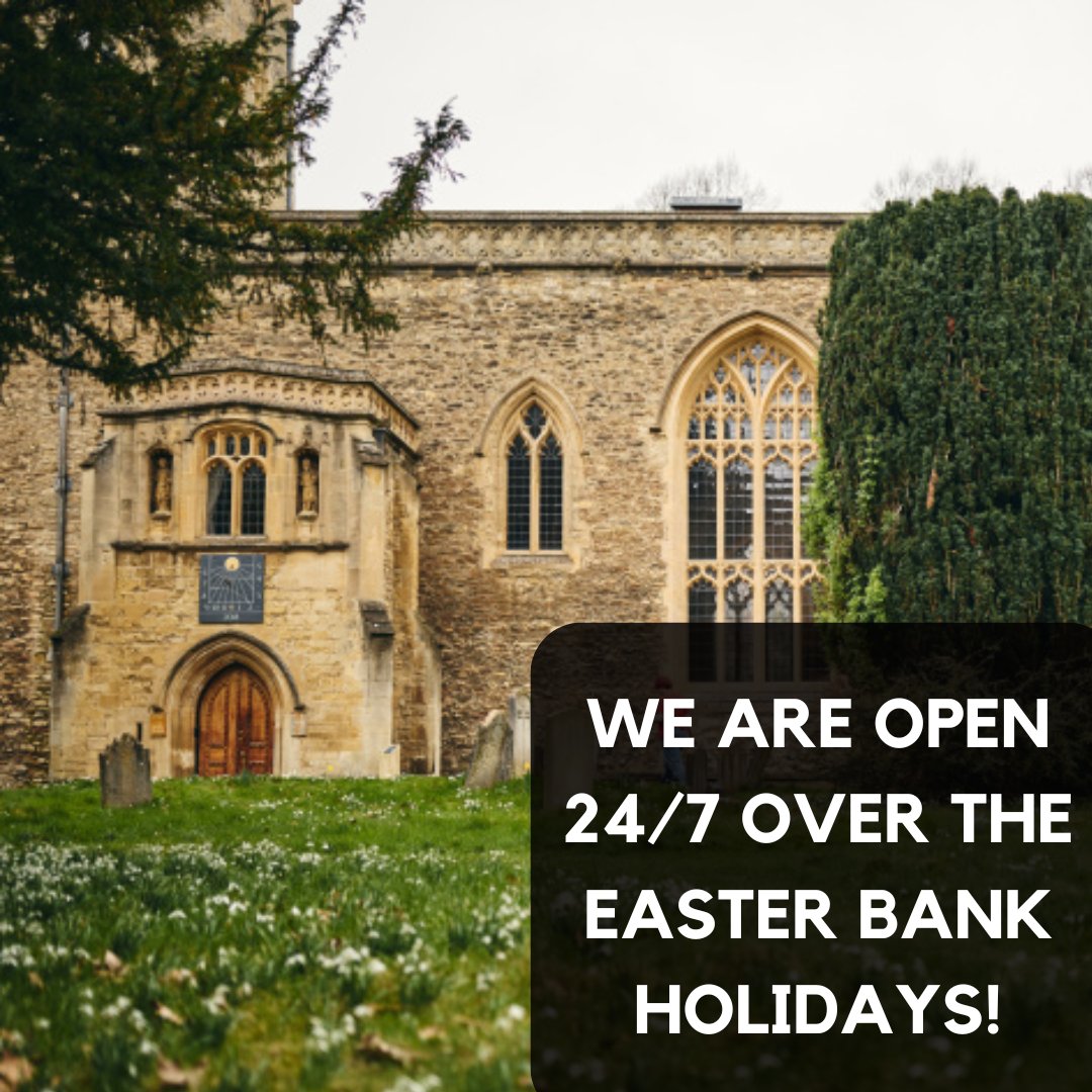 A happy reminder that we will remain open as usual over the Easter Bank Holidays! 

#LibrariesOfOxford #TeddyHall #Easter