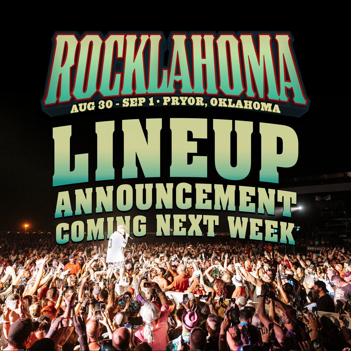 Get ready to rock harder than ever before! 🤘 Next week, we're dropping the full Rocklahoma 2024 lineup that's guaranteed to blow your minds. 🤯 Stay tuned and mark your calendars! You're not gonna wanna miss this. #Rocklahoma2024 #LineupReveal