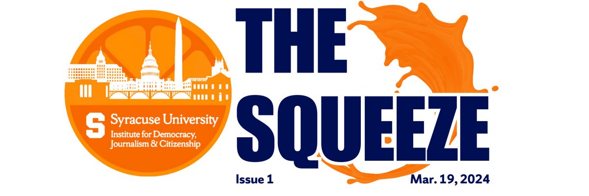 Last week, we launched our newsletter, The Squeeze, to share the latest IDJC happenings and must-read democracy journalism topics. 📩 Subscribe: syracuse.us21.list-manage.com/subscribe?u=b7… The next issue will be on The Toner Awards and more! @NewhouseSU @MaxwellSU