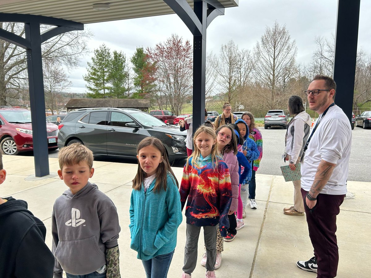 Our Coyote pups visited CES today! So much fun for everyone.  #ces #coyotes #pups #4houses1school