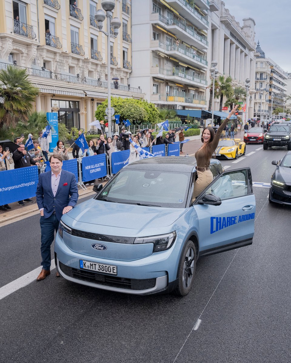 Finish line crossed. ✅ Charge Around The Globe Completed. 🌎 Lexie Limitless is officially the first to circumnavigate the world in an electric vehicle, the Electric Ford Explorer Visit ford-catg.recordsetter.com for details