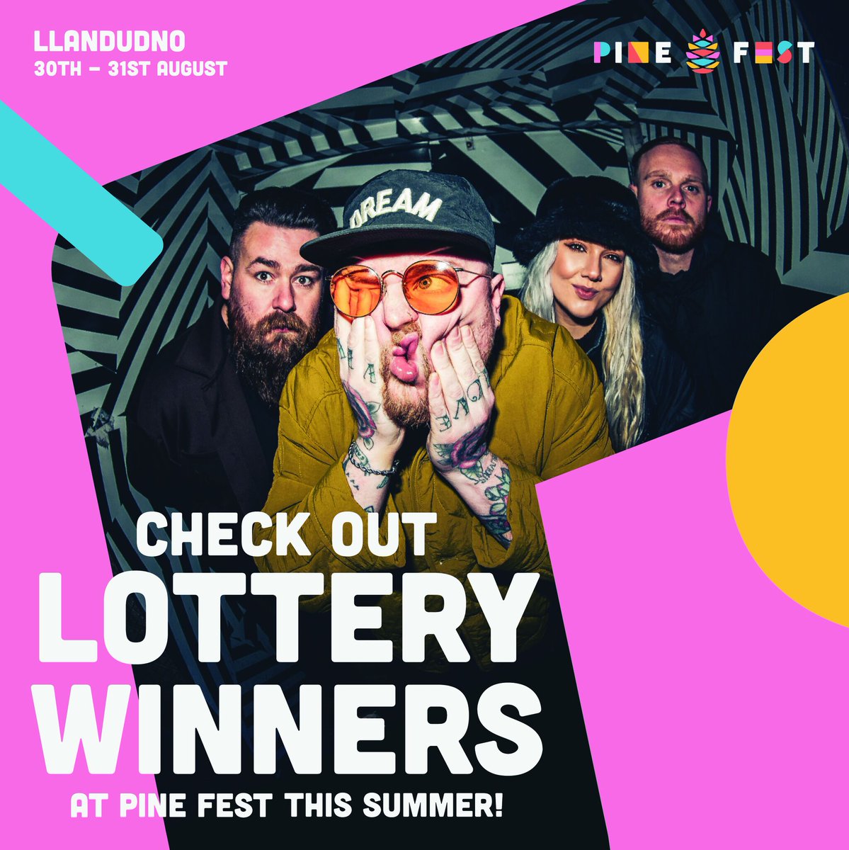 Lottery Winners are coming to Pine Fest 2024! Lottery Winners are the working class underdog story of the year. Anxiety Replacement Therapy, was a no.1 album in the Official UK Album Charts. To get tickets for Pine Fest 2024 click the link below bit.ly/43wXK8U