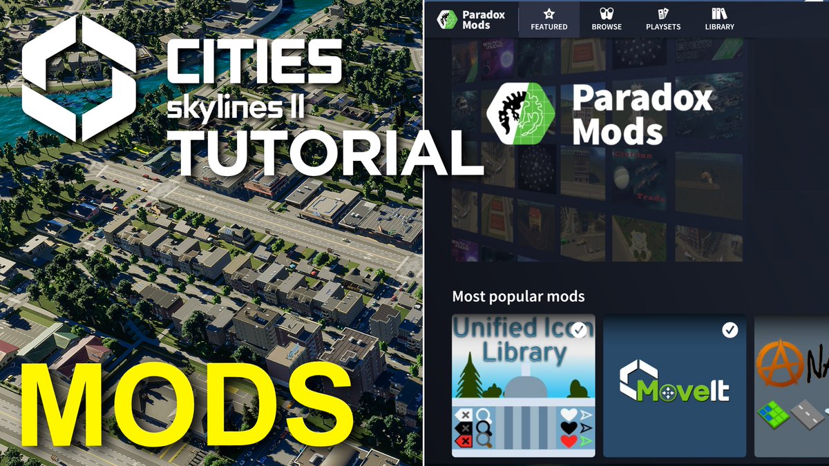 In this tutorial, we take a look at the newly launched Paradox Mods Beta in <a href="/CitiesSkylines/">Cities: Skylines</a> 2! ⛈️⚡ 

Check it out! 👉 youtu.be/aL2Lxnl9gCo

#CitiesSkylines #Tutorial #Modder4Life #LetsGo