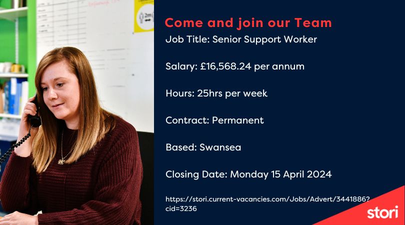 🌟 Join Our Team! 🌟 We're looking for an enthusiastic Senior Support Worker to make a difference in people's lives. If you're passionate helping people start a new chapter in their lives, apply today and be a part of our Stori! #SupportWorker #HiringNow 🤝