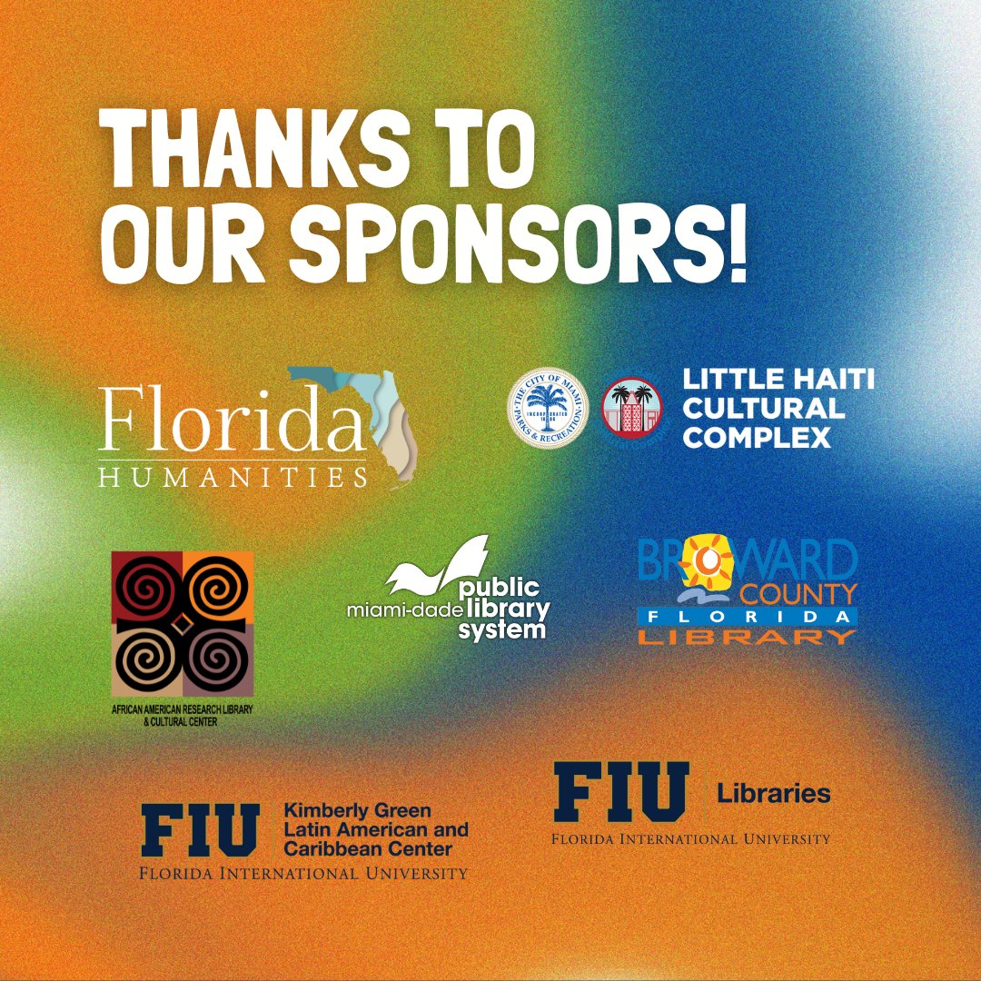 dLOC Outreach at @FIU_Digital_Lib is thrilled to announce that we will be hosting our #CaribbeanStudies Book Talk Series, generously funded by @FlHumanities & our sponsors, soon! 📅 Coming 2024-2025 to Miami! 📹 All will be recorded & available online.