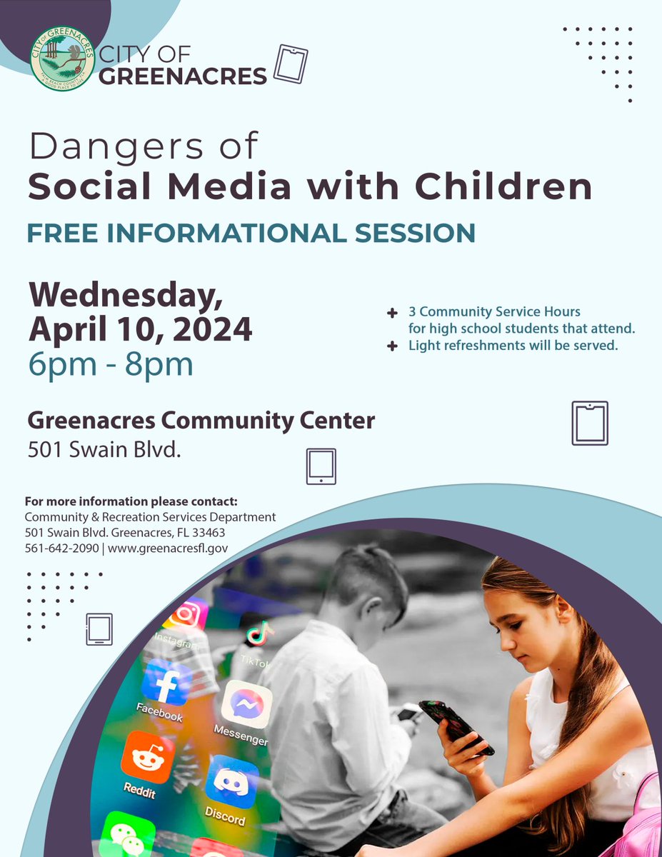 Check out this upcoming workshop hosted by the City of Greenacres! Full details in flyer.