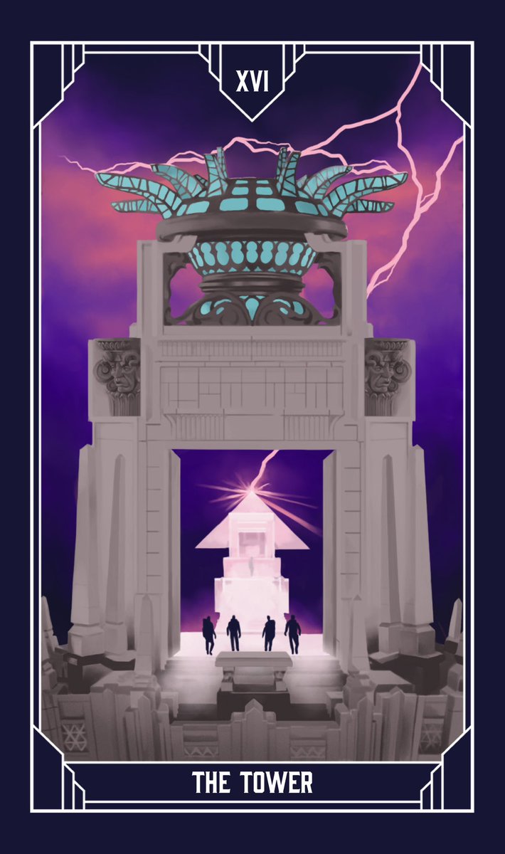 Now that #Ghostbusters is back on the big screen, it feels like a good time to reshare the official @insighteditions Tarot deck as written by @IfSheBeWorthy and illustrated by me. You can preorder it here: insighteditions.com/products/ghost… #illustration #tarot #film