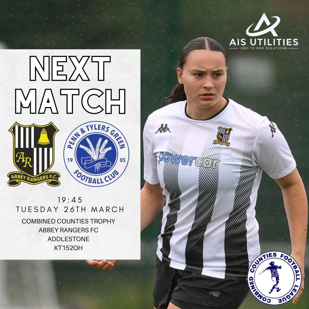 Tonight we face Penn & Tylers Green Womens in the next round of the Combined Counties Trophy.