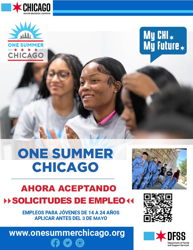 Spring Break is the perfect time to apply for summer jobs! With #OneSummerChicago, youth ages 14-24 can can learn new career skills, expand on their own creativity & make new friends; all while getting that bag! 💰 Apply by May 3rd at onesummerchicago.org