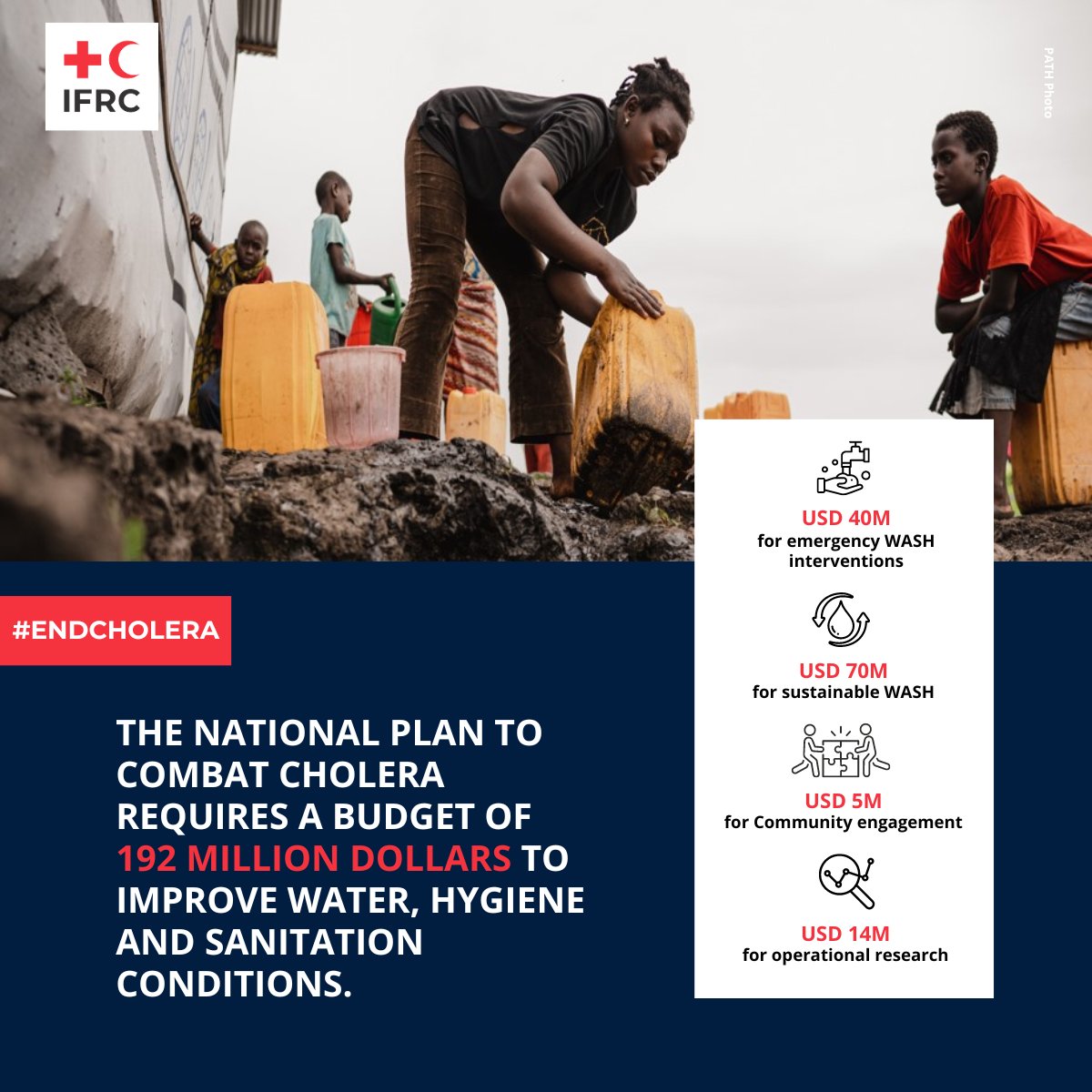 MercyLaker's tweet photo. Join us in the fight against #cholera in the #DRC by supporting the Multisectoral Cholera Elimination Plan (PMSEC).
With your donation, you will be giving us the opportunity to take immediate action!
#LocalActionGlobalReach https://t.co/WbydanQ8DW