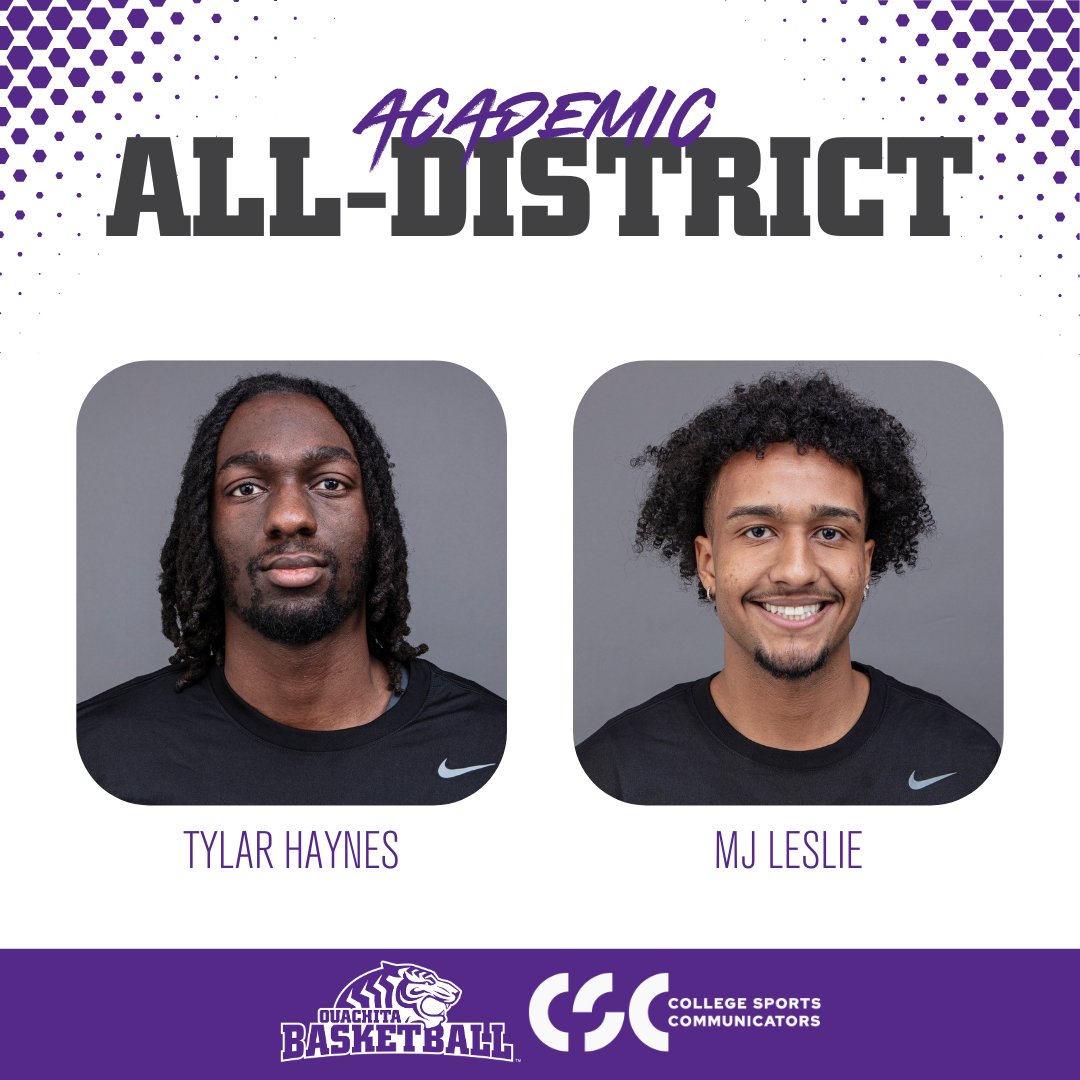 Congrats to Tylar and MJ for earning Academic All-District honors! bit.ly/3x3DiQH | #BringYourRoar🐅