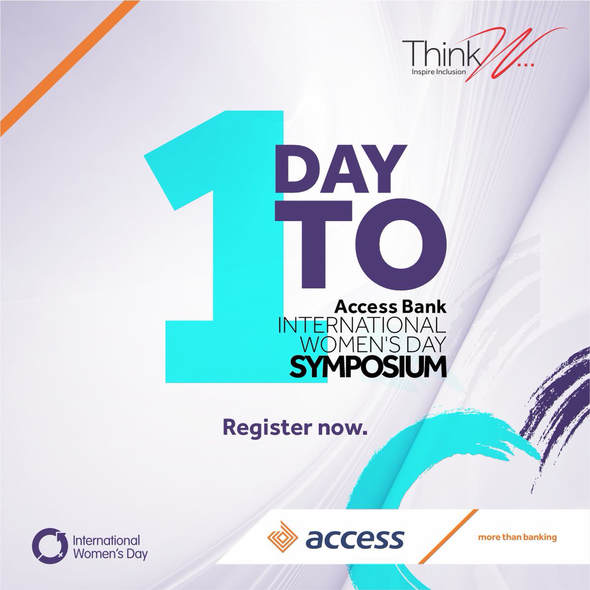 Only one day to go! We are thrilled to see you all at our event. Get ready for an unforgettable experience filled with inspiration and empowerment   #InspireInclusion #IWD2024 #ThinkW #AccessMore #MoreThanBanking