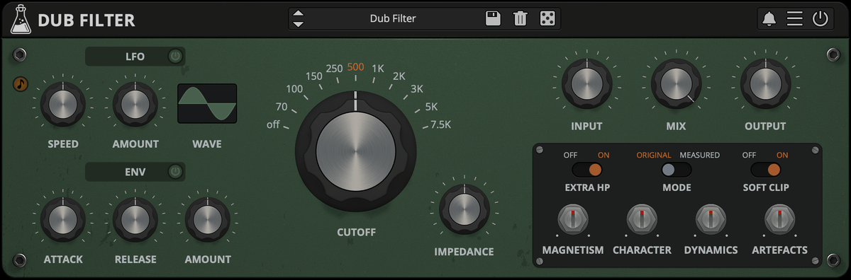 NEW Plugin: Dub Filter, King Tubby’s High-Pass Filter. Available now on macOS, Windows, Linux, and iOS! audiothing.net/effects/dub-fi…