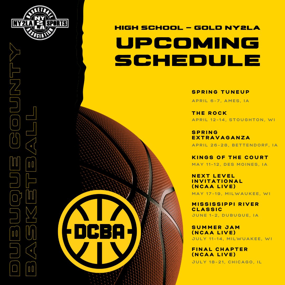 Dubuque County Basketball Academy (@academydubuque) on Twitter photo Pleased to introduce our DCBA 17u squad for the upcoming AAU season! This team will be competing in the <a href="/ny2labasketball/">NY2LA Basketball</a> Association. Head Coach - <a href="/RogBus77/">Roger Bussan</a> Pleased to introduce our DCBA 17u squad for the upcoming AAU season! This team will be competing in the <a href="/ny2labasketball/">NY2LA Basketball</a> Association. Head Coach - <a href="/RogBus77/">Roger Bussan</a>
