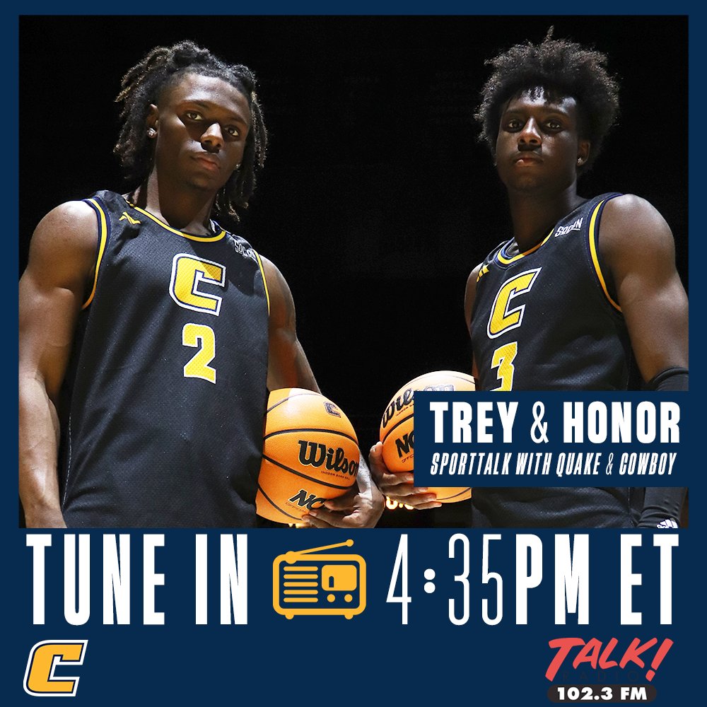 𝑻𝑼𝑵𝑬 𝑰𝑵 📻 The backcourt duo of Trey (@bonham_trey) & Honor (@honor2official) will hop in the @TalkRadio1023 studio TODAY with Quake & Cowboy on SportTalk. ⏲️ 4:35 PM ET 🔊 wgow.com #GoMocs