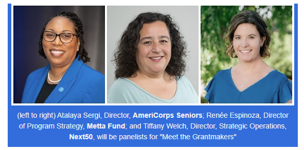 We're at #OnAging2024! If you're also attending, connect with GIA for 'Meet the Grantmakers' tomorrow 3/27/2024, 1:30 pm PST and our other sessions. bit.ly/4auSZ20