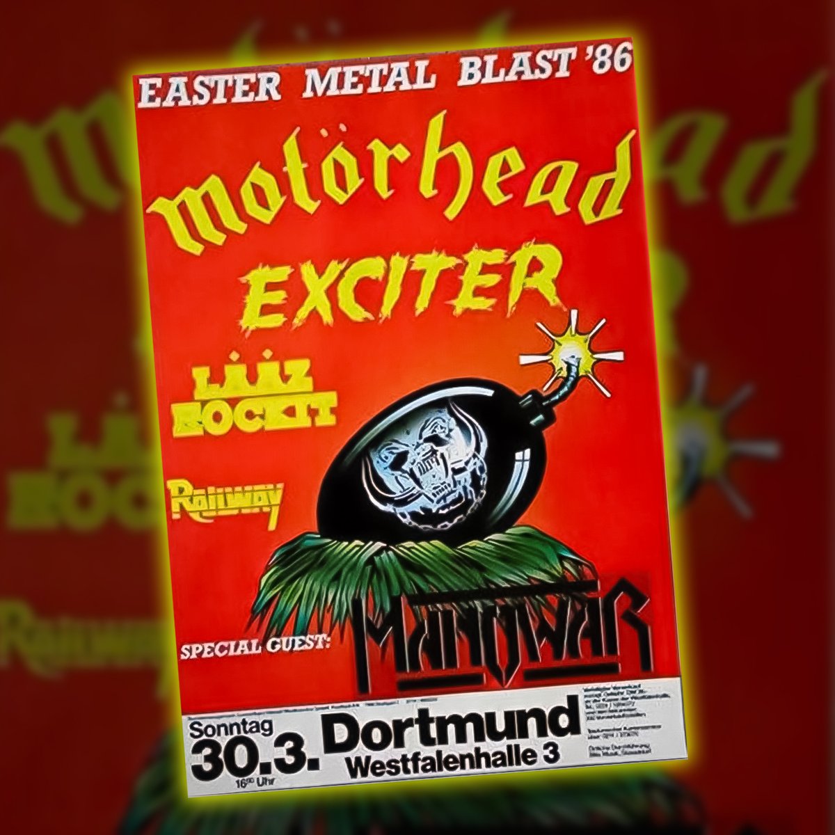 Now this was a deafening Easter gig! Who was at the Easter Metal Blast of ’86?