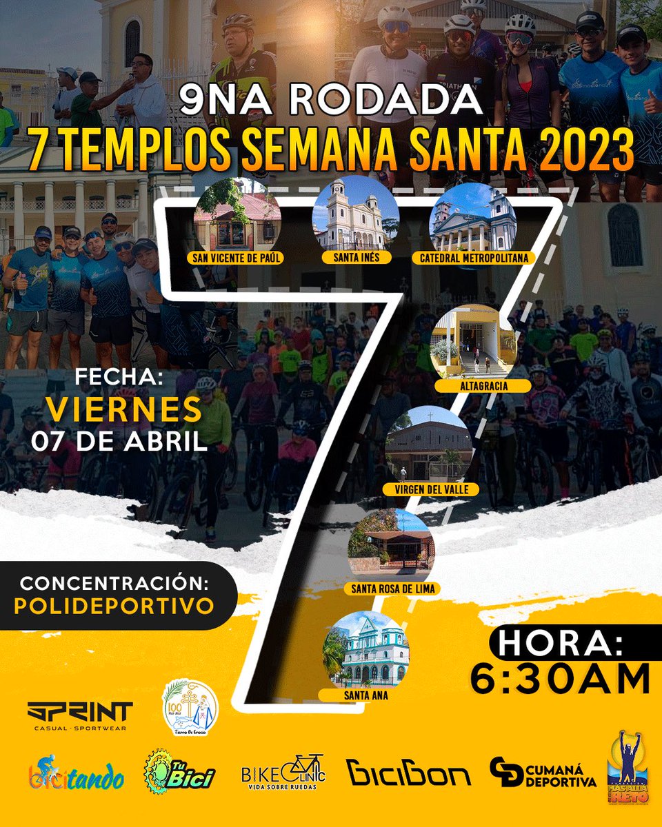 Este viernes #30marzo realizaremos la tradicional Ruta de los 7 Templos. Ya son 10 años. Invitados todos