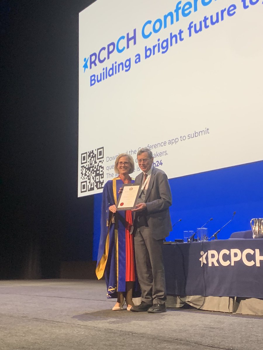 We’re delighted to award Professor Andrew Bush the James Spence Medal 2024! Huge congratulations and thanks for your outstanding contribution to paediatrics. #RCPCH24