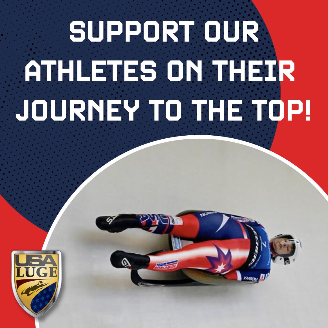 Join us in supporting our incredible athletes on their journey to the top! usaluge.org #USALuge #LugeLove #LakePlacid