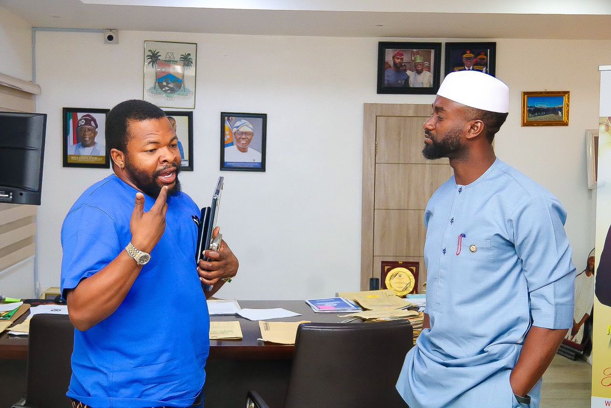 This morning, I was delighted to welcome my brother, Tobi Mohammed, also known as @alhajipopping , the Founder of ThePlugNG and the mastermind behind the Biggest Youth Party, Mainland BlockParty, along with other Block Parties in lagos. As someone entrenched in the political…