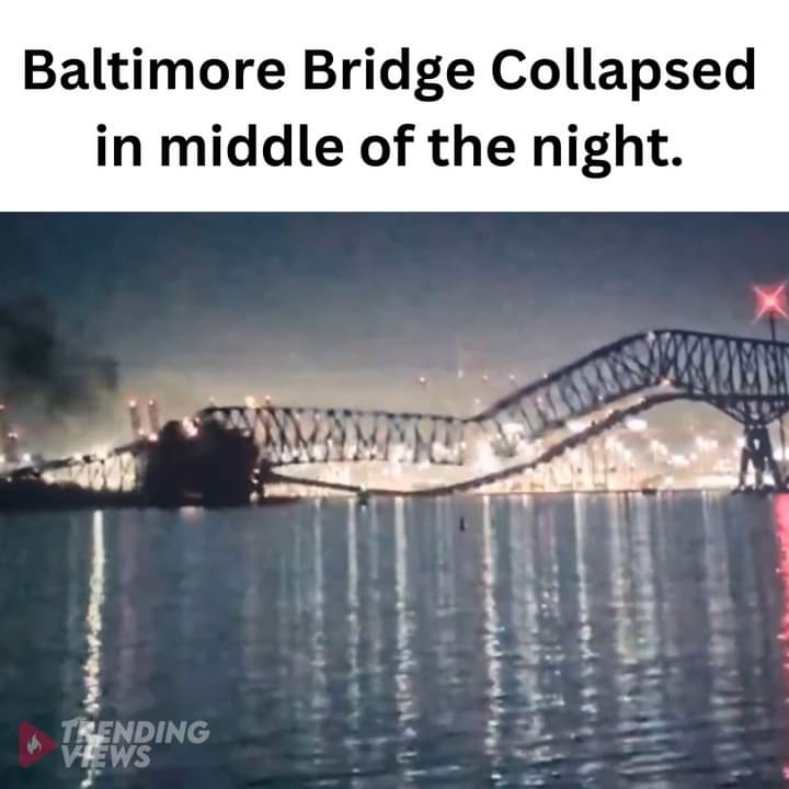 My heart goes out to everyone impacted by the Francis Scott Key Bridge that collapsed into the Baltimore Harbor. This is a horrible tragedy and I am praying for the first responders & everyone on the scene.
