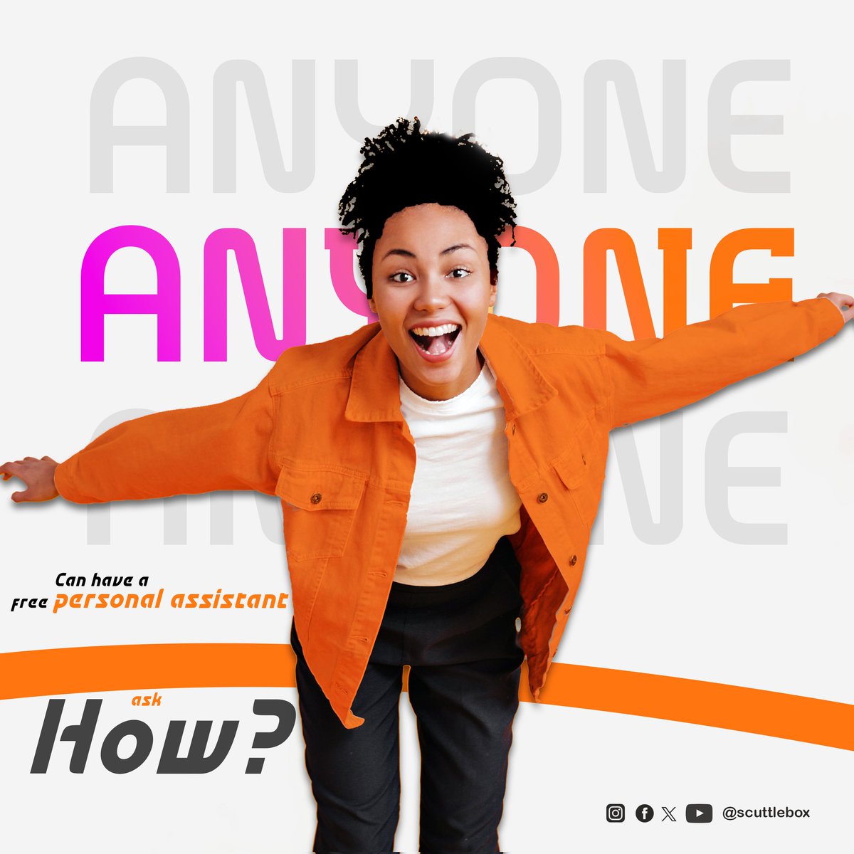 ScuttleBoxGH's tweet photo. Be a boss! Your free personal assistant is here...Flex! cus you're a BOSS❗💃🏾😎

#boss #bosslady #personalassistant💁 #bossy #luxury #luxurylifestyle #beyou #instagram #trending #ScuttleBox #scuttleparcelbox https://t.co/7UtUundP46