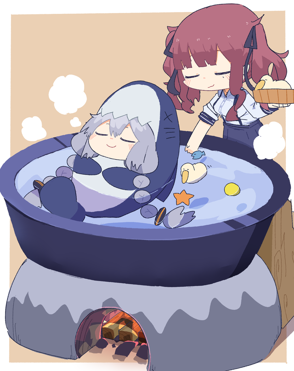 紲星あかり 「大釜を楽しむサメちゃん 」|このほしのイラスト