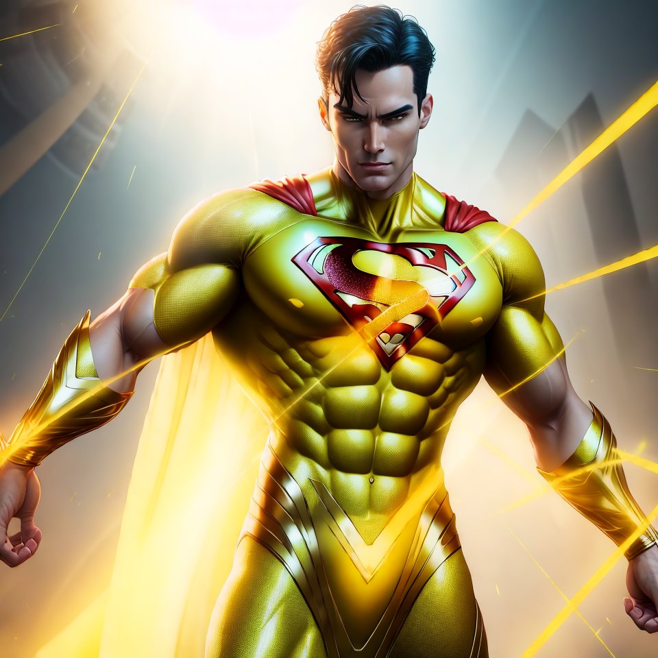 NaqviOfficial1's tweet photo. Superman with Yellow Suit Made by #Ai
#Superman #YellowSuit #YellowSuperman #YellowRed
#Ai #Hobby #Art #Digitalart #NaqviOfficial1 #Twitter #X https://t.co/QDso5qv7Qy