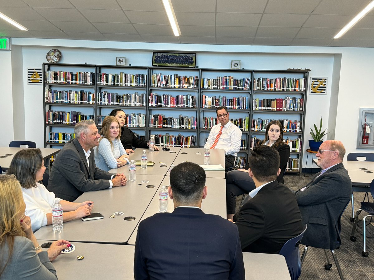 Had the pleasure of visiting Marina High School and discussing the importance of supporting students and families experiencing homelessness with @mpusdway and @NCYLnews.