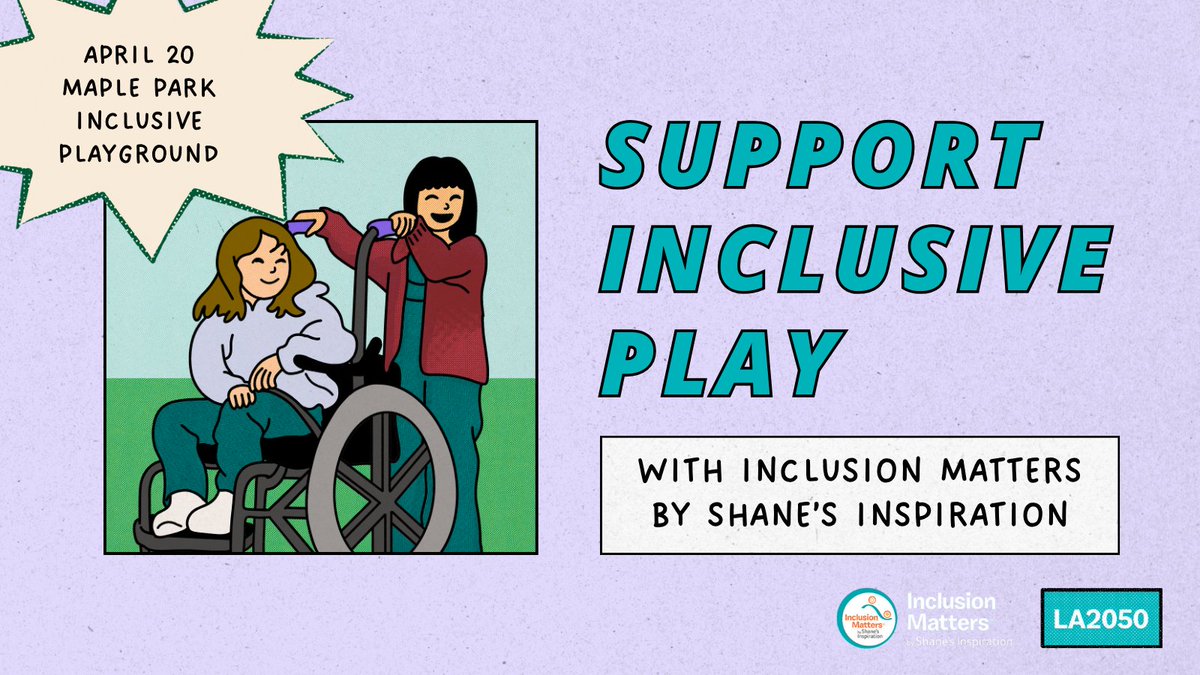 VOLUNTEERS NEEDED! 📢 On Saturday, April 20th, join us for My PlayClub, a playdate for children of ALL abilities at Maple Park in Glendale from 9:30 am to 1:30 pm. Sign up now: bit.ly/inclusionvolun…