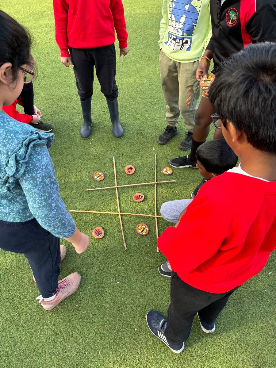 LEOforestschool's tweet photo. "🌲🎉 End-of-term games session at Forest School @CCJacademy Lots of team building and initiative-led games, with a forest twist on tic-tac-toe. 🌳🍃 Well done year 5! #ForestSchool #TeamBuilding #OutdoorGames" https://t.co/Lfoe9jmfnG
