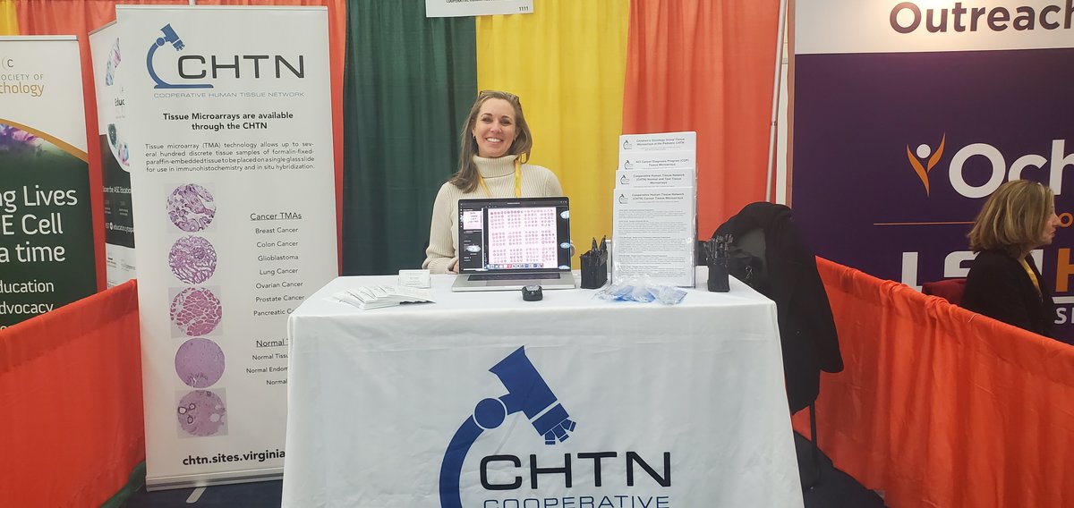 chtn_network's tweet image. Angela Miller, pictured here, is the CHTN Mid-Atlantic Division's lead histotech. If you are at the USCAP 2024 Annual Meeting, come visit the CHTN exhibit booth and learn more about our TMAs.
#tissuemicroarray #USCAP2024 #TMA #pathology #cooperativehumantissuenetwork