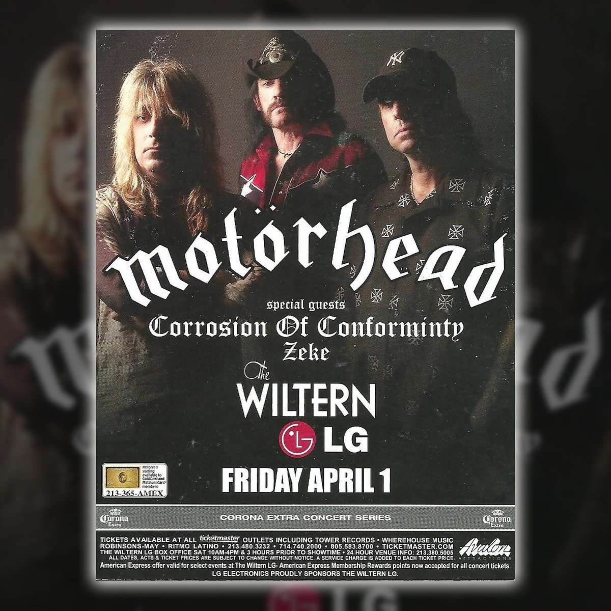 If you went to this gig, you weren’t an April fool! Hands up who was there? motorhead.lnk.to/Inferno