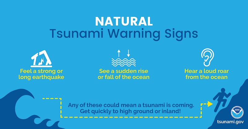 #TsunamiWeek Tip: Feel a big or long earthquake? See a sudden rise or fall of the ocean level? Hear a roar like a jet airplane at the beach? Move to higher ground! Sign up for emergency notifications at ACAlert.org or other regional alerts at AlertTheBay.org.