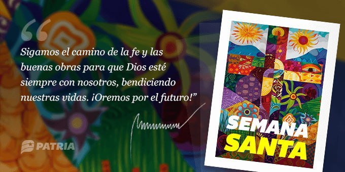 Inicia la entrega del Semana Santa 2024 enviado por nuestro Presidente <a href="/NicolasMaduro/">Nicolás Maduro</a>  a través del <a href="/CarnetDLaPatria/">Carnet de la patria</a>.  

La entrega tendrá lugar entre los días #26Mar al #30Mar del 2024.  

MONTO: 180,00 Bs.

#26Mar #ForjandoElCaminoDeBolívar 

<a href="/FidelVsquezPSUV/">FIDEL E. VASQUEZ I.</a>