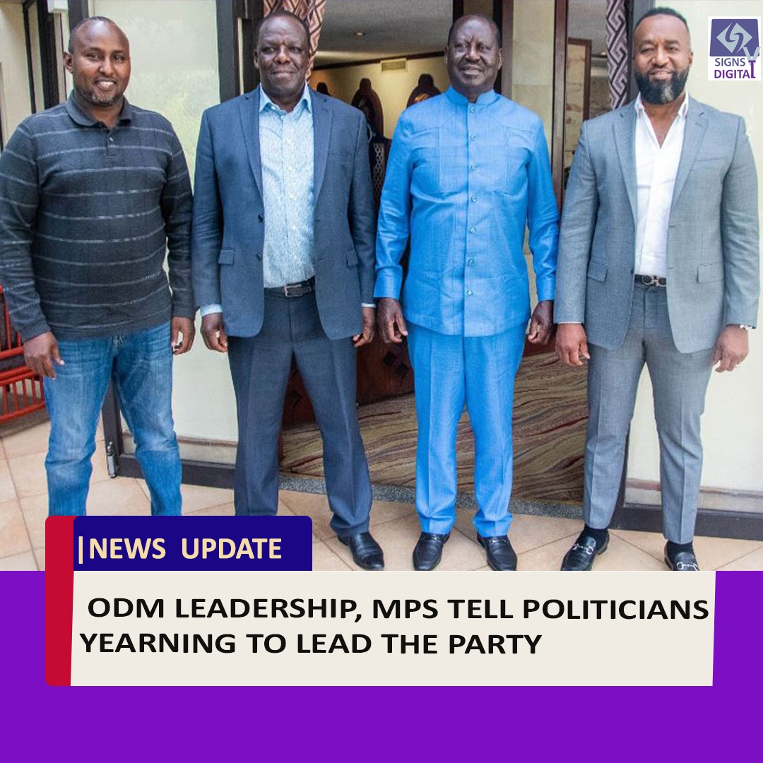 SignsTvKenya's tweet photo. Opposition politicians yearning to succeed former prime minister, Raila Odinga as the ODM party leader must go slow and read the signs of times, two legislators from Nyanza have said.
#MichaelOlunga #Expressway #Rachel #Waiyakiway #bist100 #Diddy #baltimorebridge #inesreg https://t.co/eN0zEZkBO9