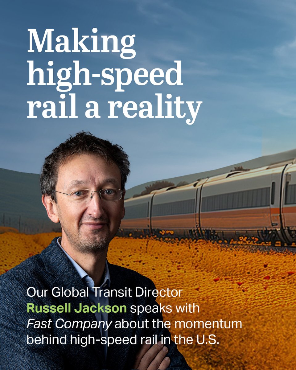 AECOM (@aecom) on Twitter photo High-speed rail is building momentum across the U.S. — and its impact is poised to be transformative. Our Global Transit Director Russell Jackson discusses the benefits of #HighSpeedRail and pathways for its success with <a href="/FastCompany/">Fast Company</a>. Read more: fastcompany.com/91066562/will-… High-speed rail is building momentum across the U.S. — and its impact is poised to be transformative. Our Global Transit Director Russell Jackson discusses the benefits of #HighSpeedRail and pathways for its success with <a href="/FastCompany/">Fast Company</a>. Read more: fastcompany.com/91066562/will-…