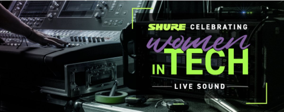THURSDAY, 11A CDT! A @Shure webinar- Celebrating Women in Tech, focused on Live Sound. A great way to close out International Women's Month! Register: is.gd/yotynK #internationalwomensmonth #womenintech #livesound #audiopros #wepowerperformance