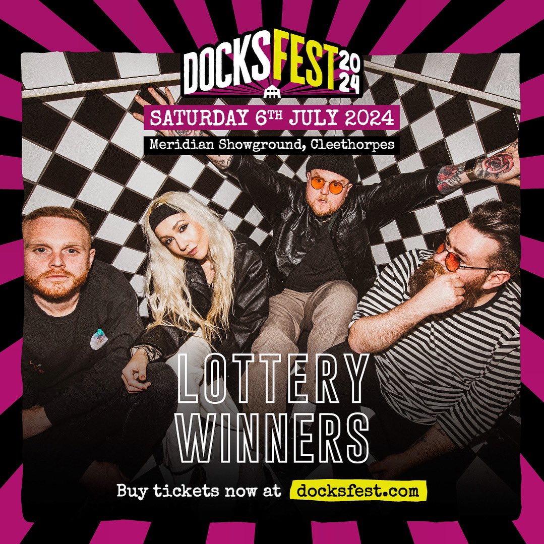 The LOTTERY WINNERS are heading to DOCKSFEST live music festival this Summer 🙌🙌 Limited tickets left from: docksfest.com Don’t miss @LotteryWinners and many more quality bands at @docksfest Meridian Showground in #Cleethorpes on Saturday 6th July 2024