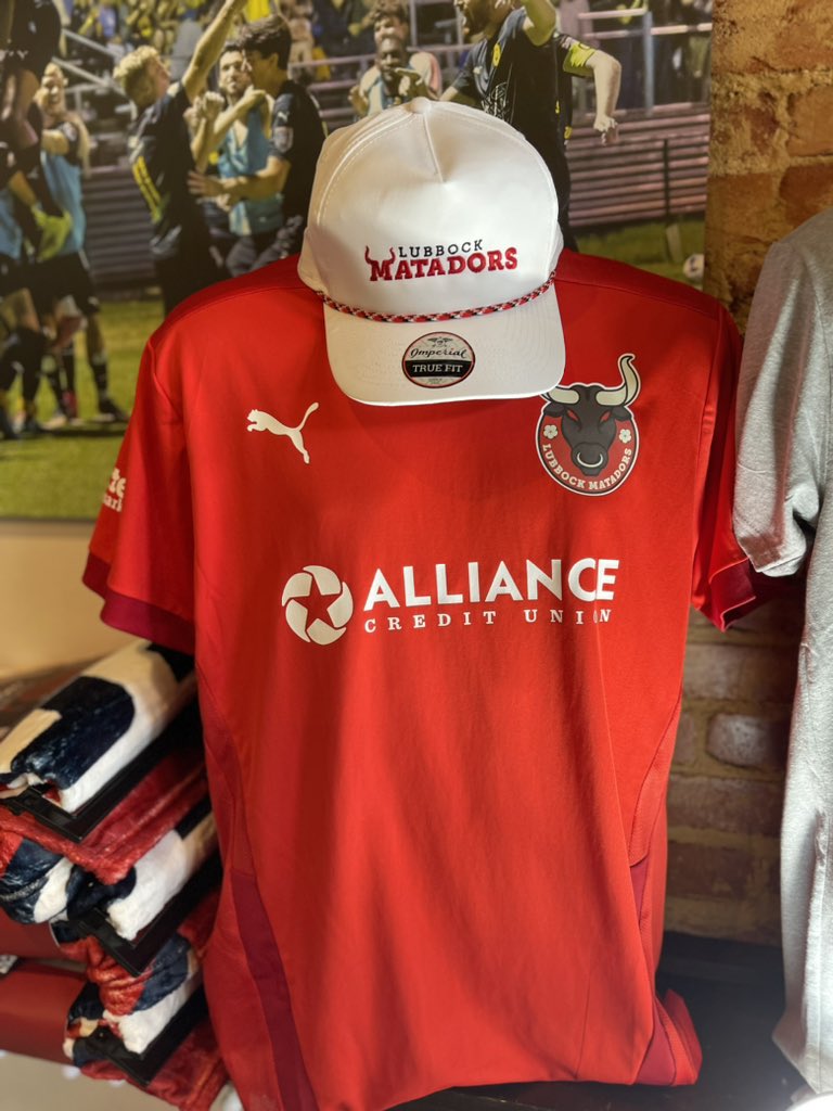 In honor of Lubbock Matadors advancing in Lamar Hunt US Open Cup, we have lots of their great looking 2024 gear on sale at ProRel Soccer Shop. #SupportLocalSoccer Good luck @LubbockMatadors next week in 2nd Round.