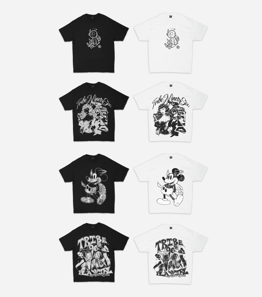 The 8 Year collection is available now! 🏴

To celebrate 8 years we dropped 8 tees for $8! + we restocked a bunch of older drops for 50-70% off on the site! Thank you everyone for all the love and support for this long.

TRIBE96.COM 😈😇