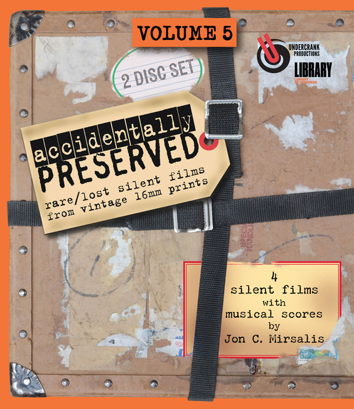 Now available for pre-orders! The 5th volume of 'Accidentally Preserved' is a 2-disc set with 3 features and a short, none of which survive in 35mm or at film archives. #silentfilm undercrankproductions.com/accidentally-p…