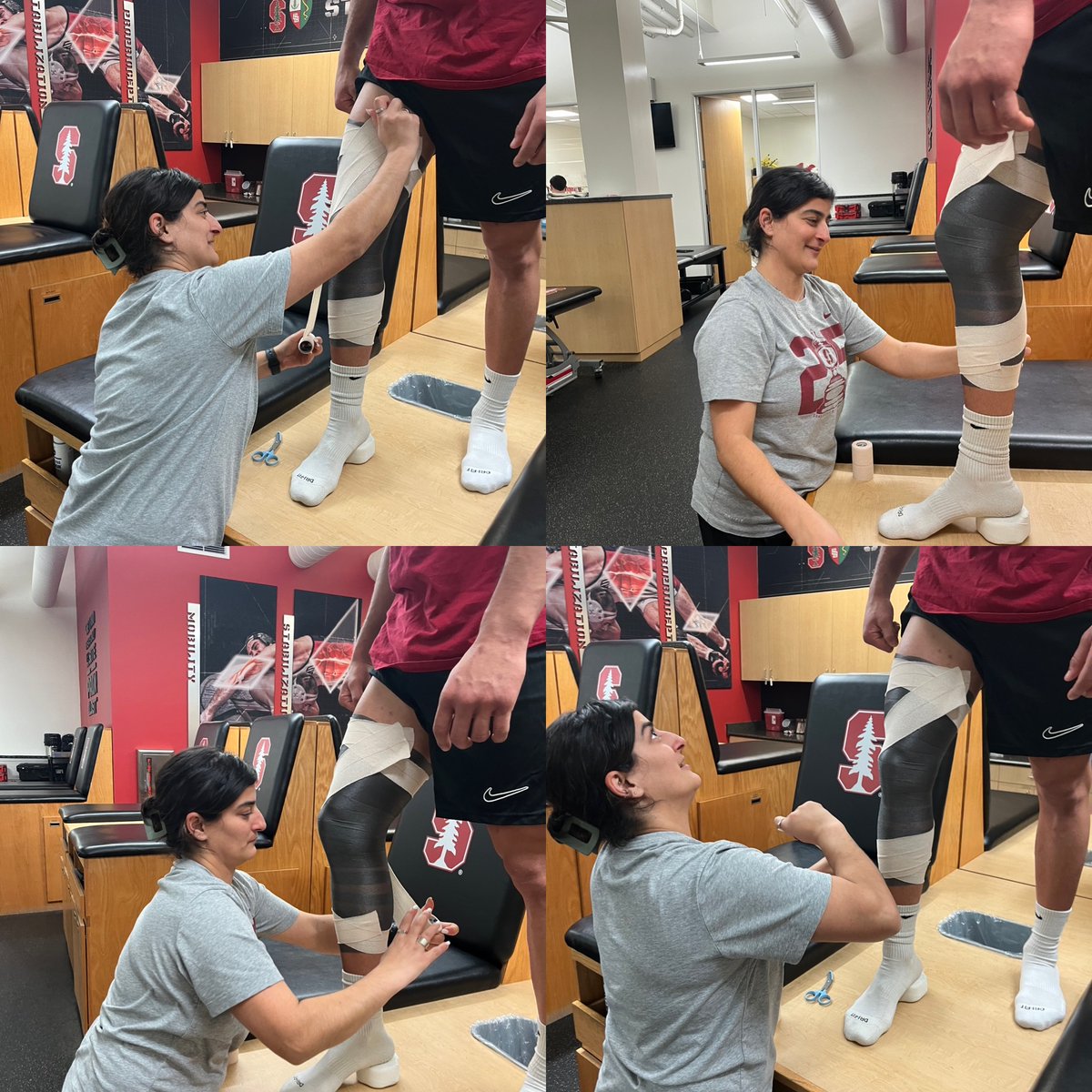 Head to Toe: The Knee
If you have ever watched college wrestling you understand dealing with a lot of LCL (Lateral collateral ligament) sprains of the knee. I use a tape job to help reinforce and provide support when getting back into wrestling. #H2T #NATM24 #LCL #NCAAWrestling
