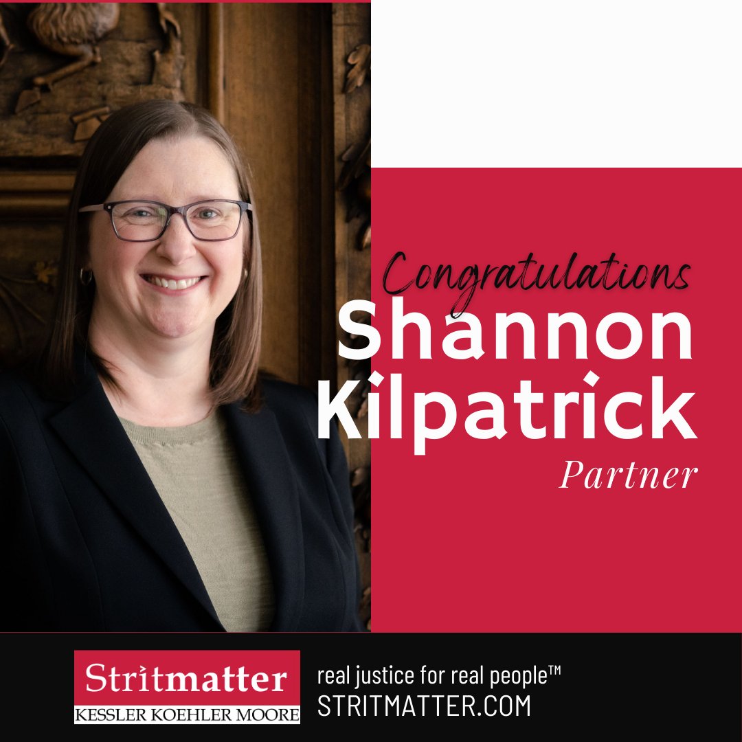 The Stritmatter Firm is delighted to announce that Shannon Kilpatrick has been named as Partner in the firm. Please join us in congratulating her! 👏