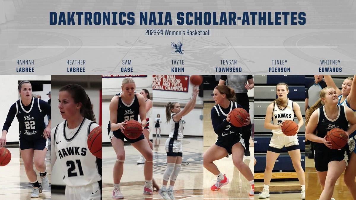 Congrats to our seven WBB NAIA Scholar-Athletes!! 🏀🏀📚📚#hawksaresmart