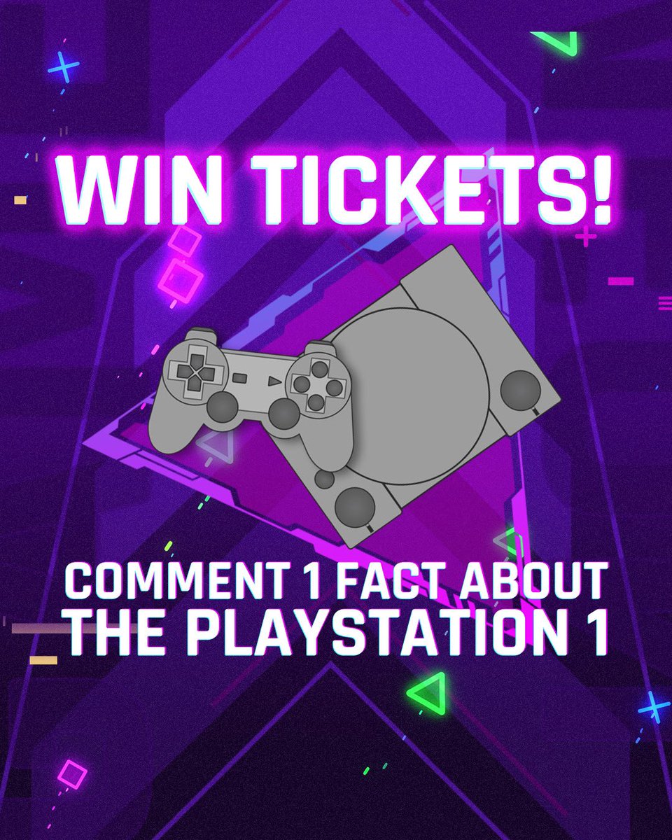 📣 Competition Time! Win TWO ✌🏻 passes for you and a friend to a day at #GameExpo! Reply to tweet and tag your bestie! 

Comment 1 fact about the PlayStation 1 below! 

Good luck! 😁

#competitiontime #DEF2024 #DubaiEsportsFestival #wintickets